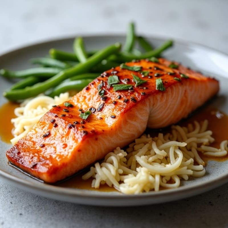 Pan-Seared Teriyaki Glazed Salmon