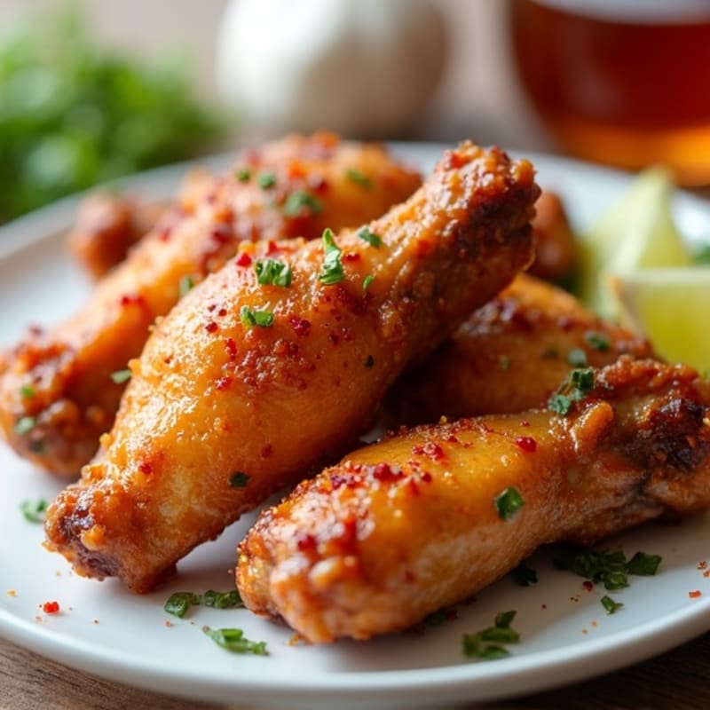 Crispy Baked Honey-Garlic Chicken Wings