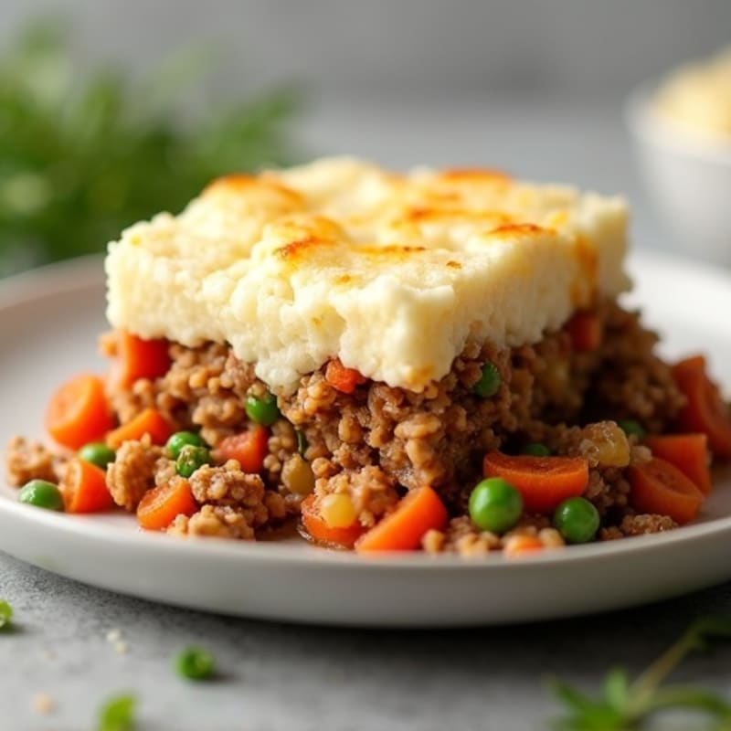Cauliflower-Topped Turkey Shepherd's Pie