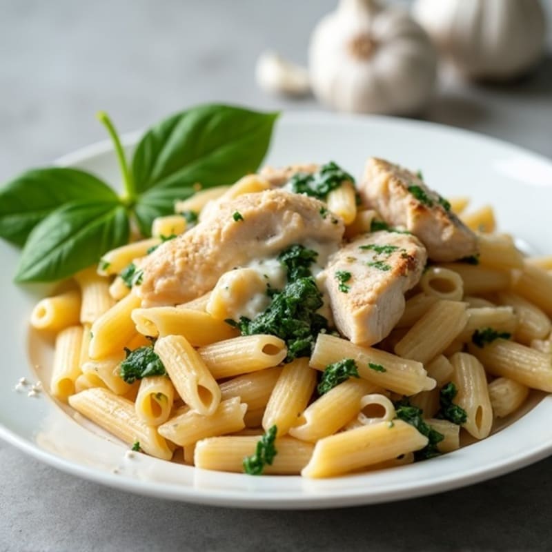 Healthy Creamy Chicken Pasta