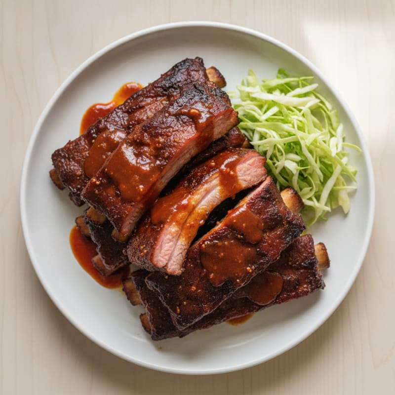 Smoked BBQ Ribs with Tangy Glaze