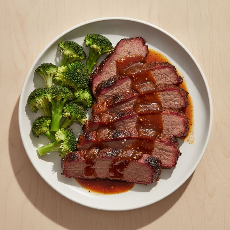 Slow-Smoked Texas Brisket with BBQ Glaze