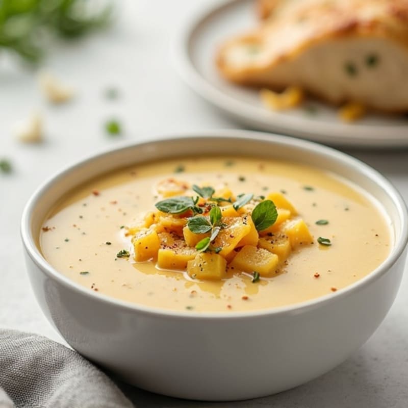Creamy Healthy Baked Potato Soup