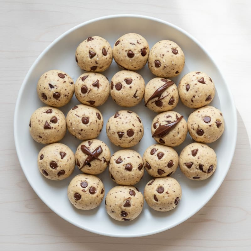 No-Bake Chocolate Chip Cookie Dough Bites