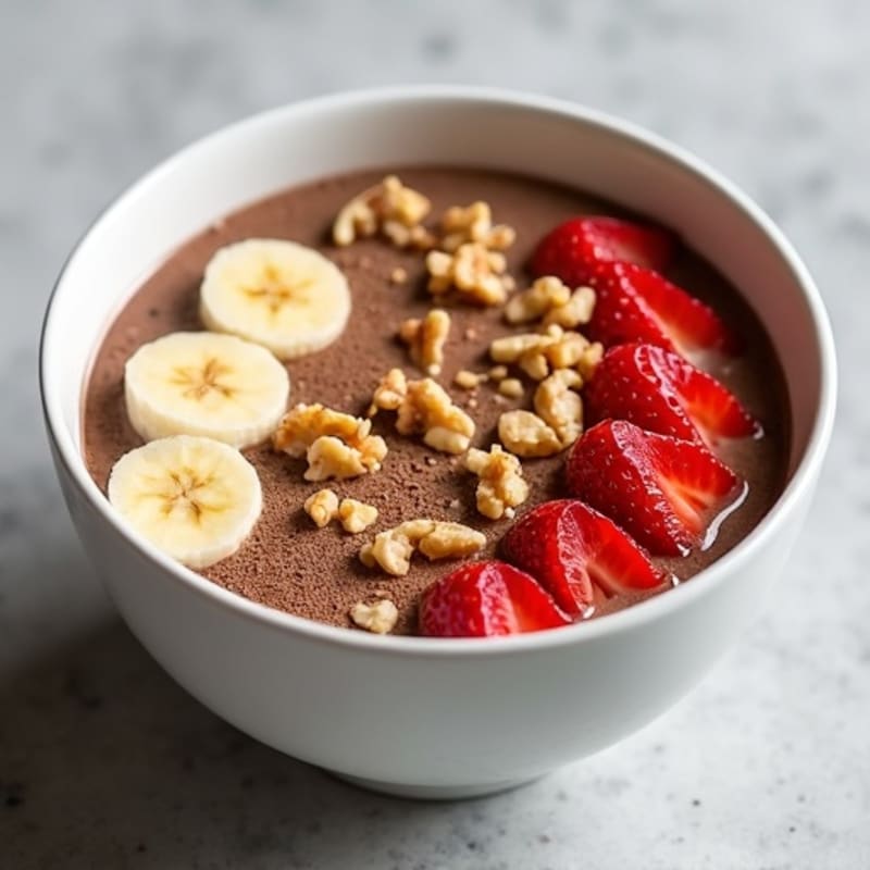 Brownie Batter Protein Smoothie Bowl