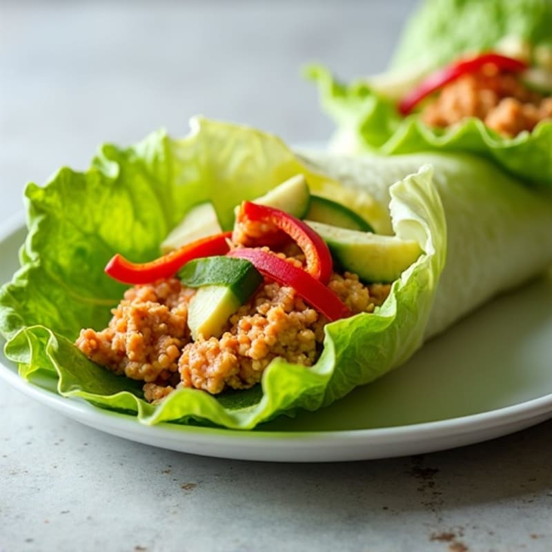 Spicy Sriracha Tuna Lettuce Wrap