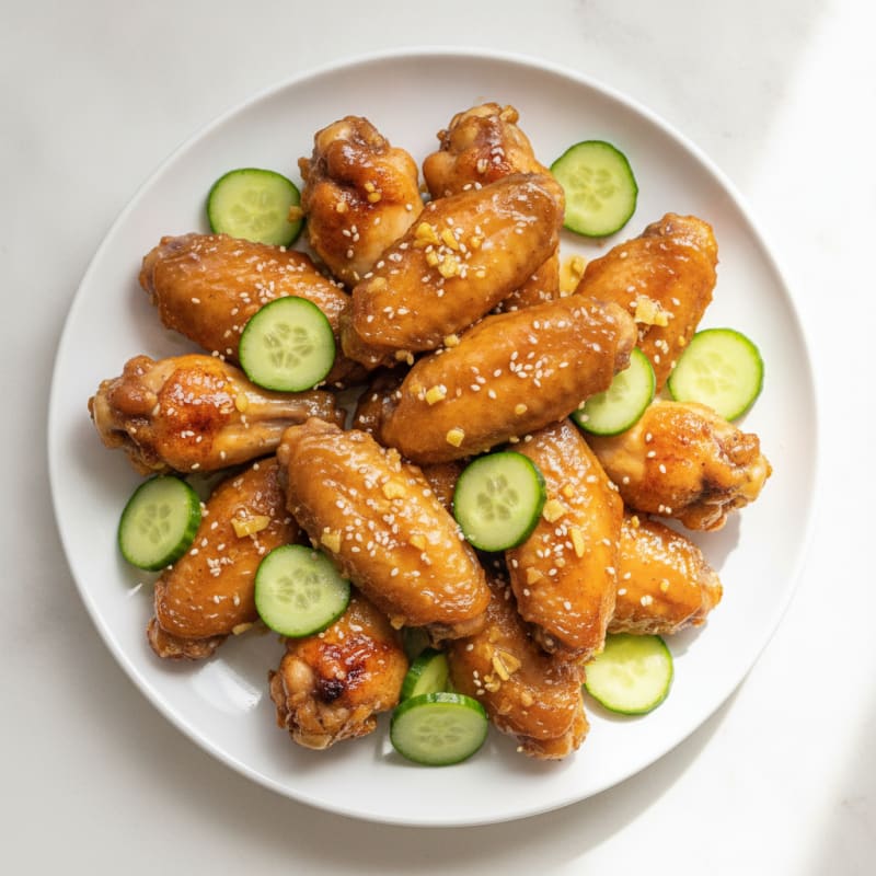 Honey-Garlic Glazed Chicken Wings