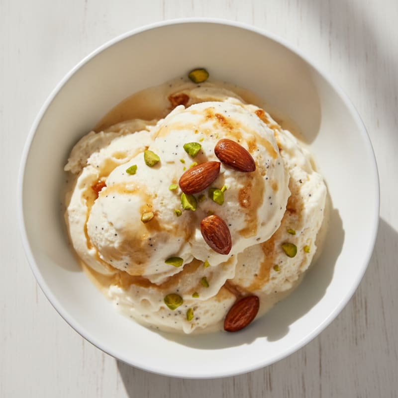 High-Protein Vanilla Bean Breakfast Ice Cream