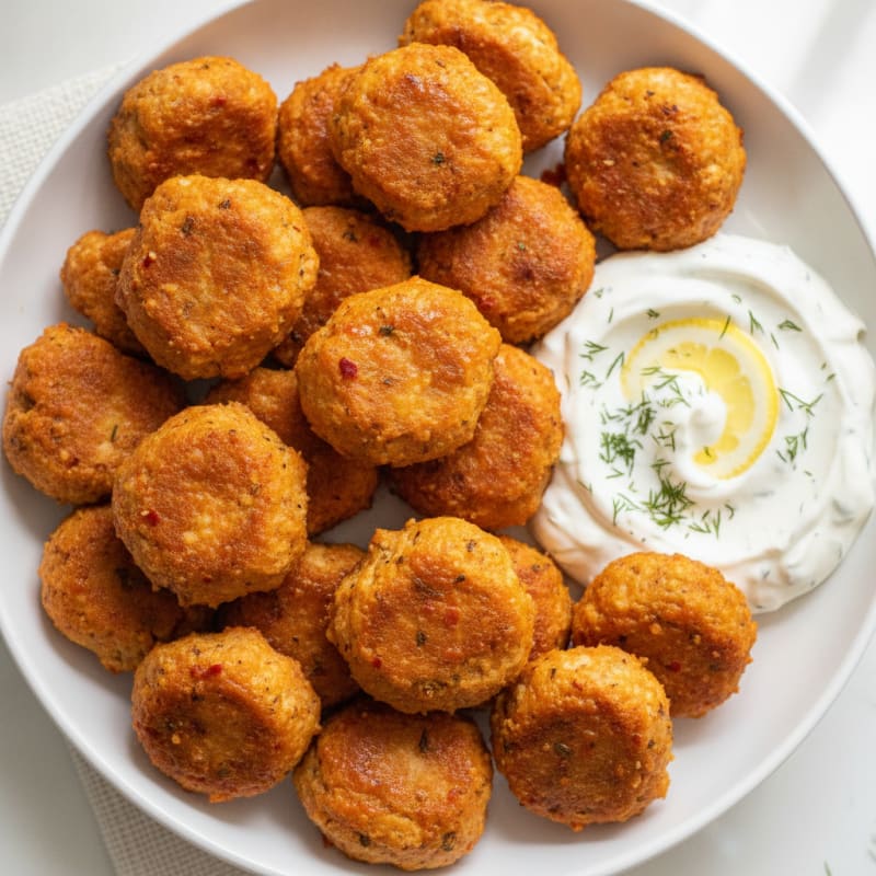 High Protein Buffalo Chicken Snack Bites
