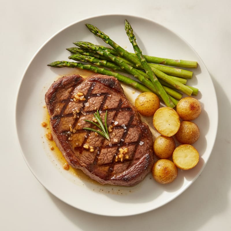 Pan-Seared Steak with Garlic Butter