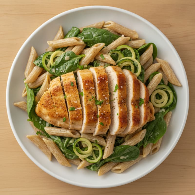 Garlic Parmesan Chicken Alfredo Pasta