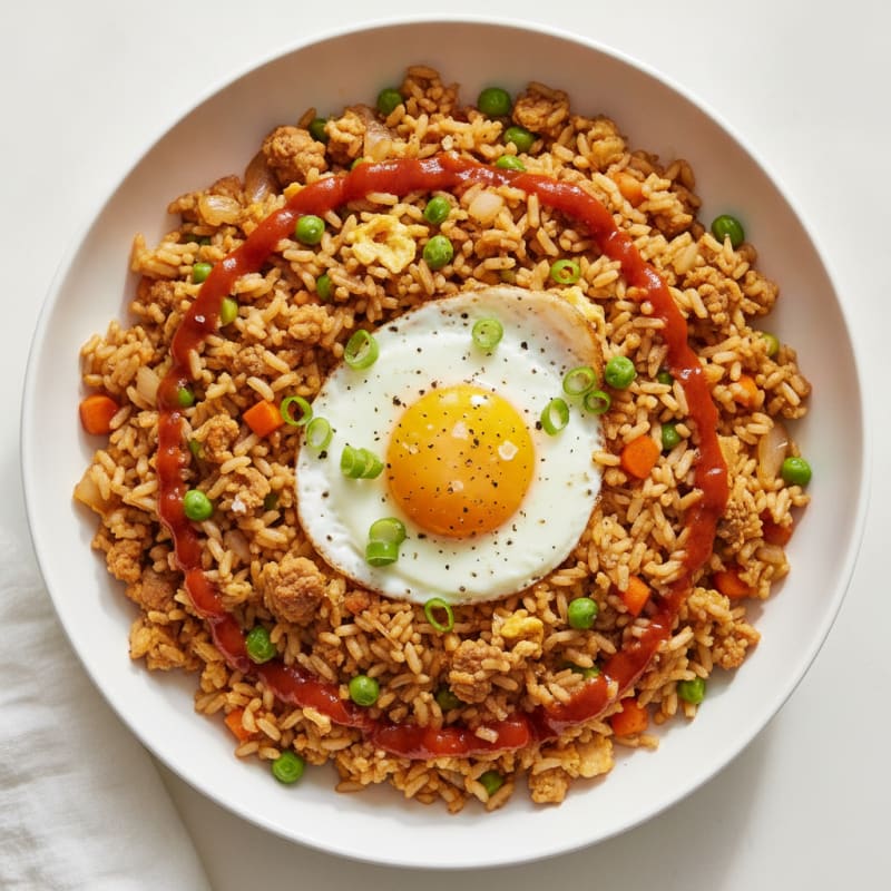 Spicy Turkey Fried Rice Bowl