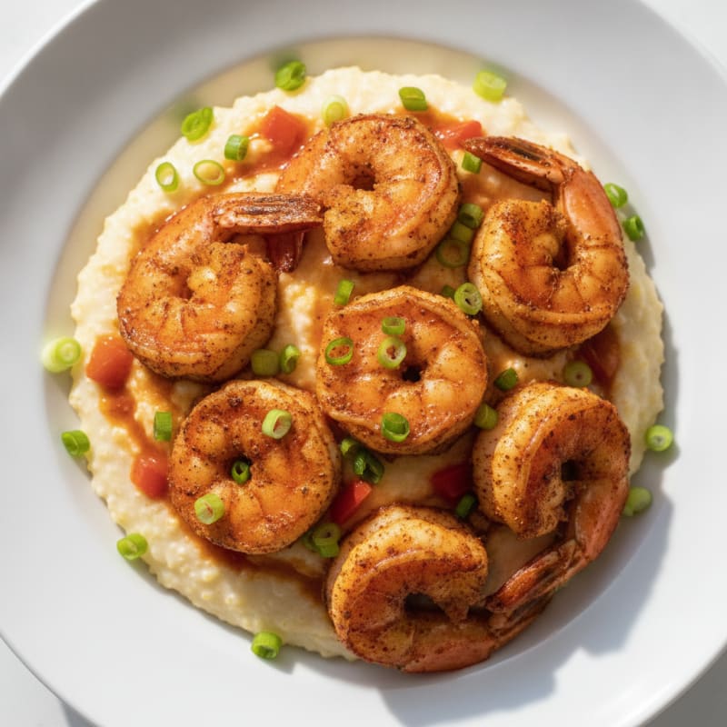 Cajun Shrimp with Creamy Grits