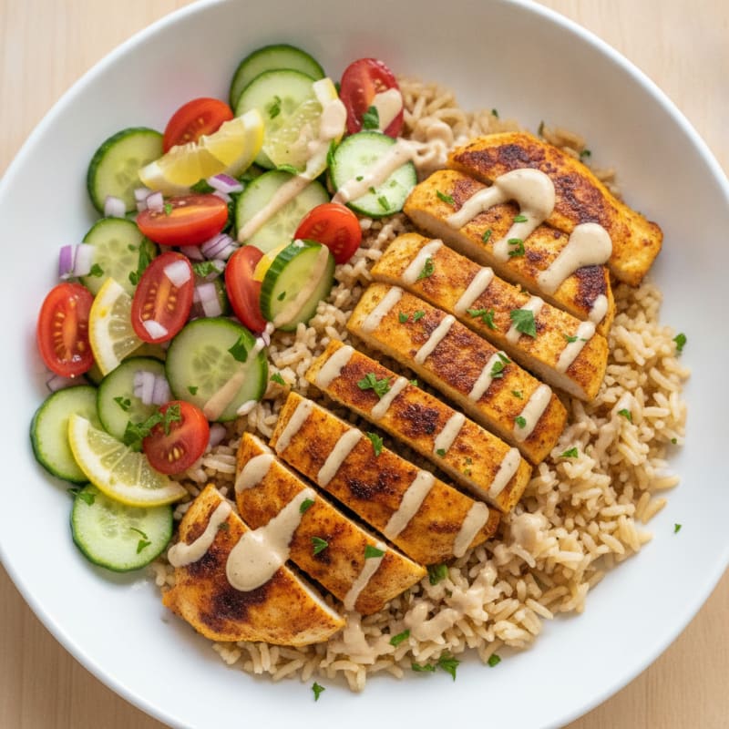 Chicken Shawarma Rice Bowl