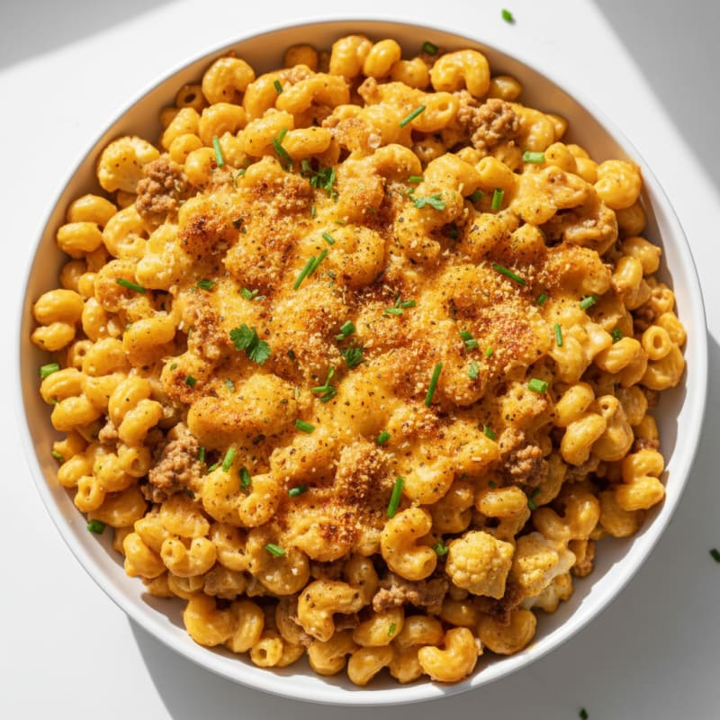 Creamy Golden Baked Macaroni and Cheese