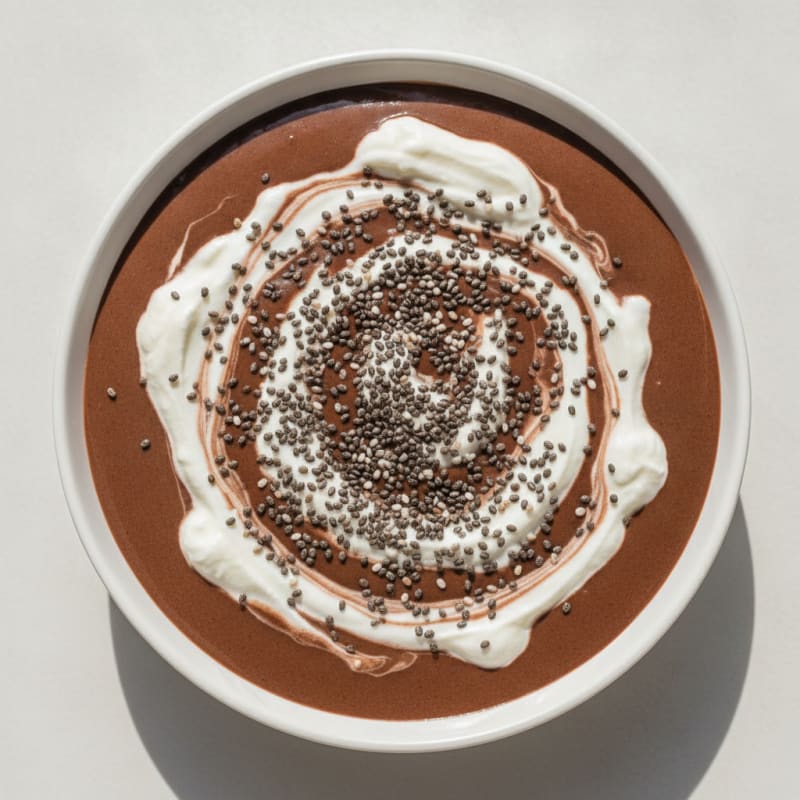 Silky Chocolate Protein Pudding with Greek Yogurt
