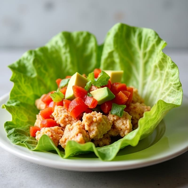 Spicy Sriracha Tuna Lettuce Wrap