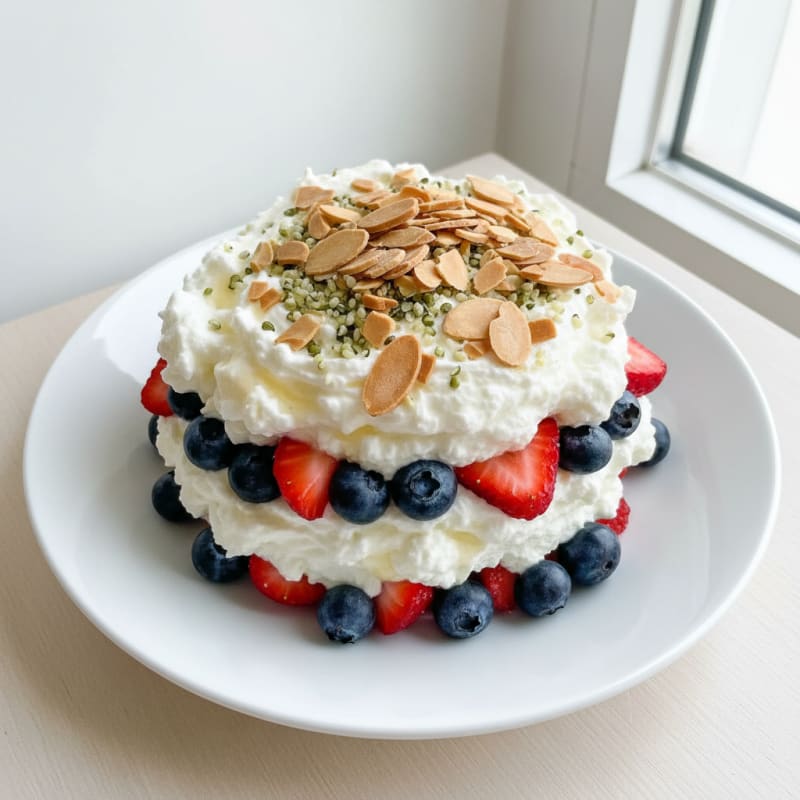 Greek Yogurt Protein Parfait with Mixed Berries