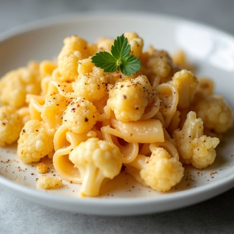 Creamy Cheesy Cauliflower Pasta Bake