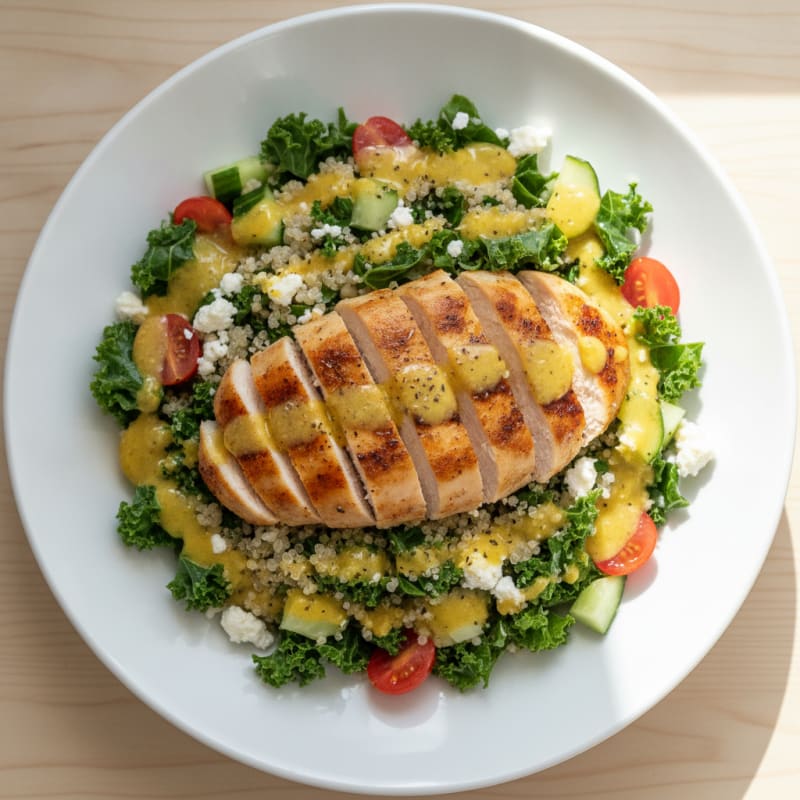 Lemon Herb Chicken and Quinoa Power Bowl