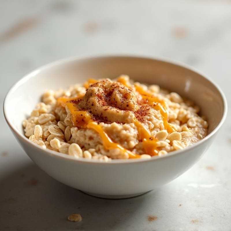 Protein-Packed Vanilla Almond Oatmeal Bowl