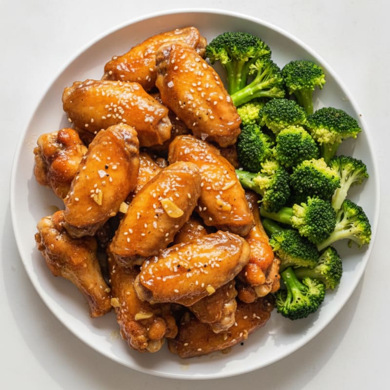 Honey-Garlic Glazed Chicken Wings