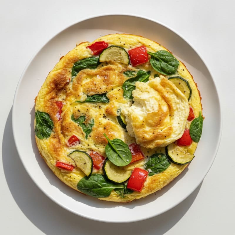 Air Fryer Eggs with Roasted Vegetables