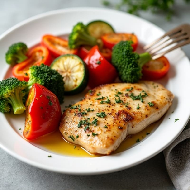 Sheet Pan Lemon Herb Chicken and Crispy Roasted Vegetables