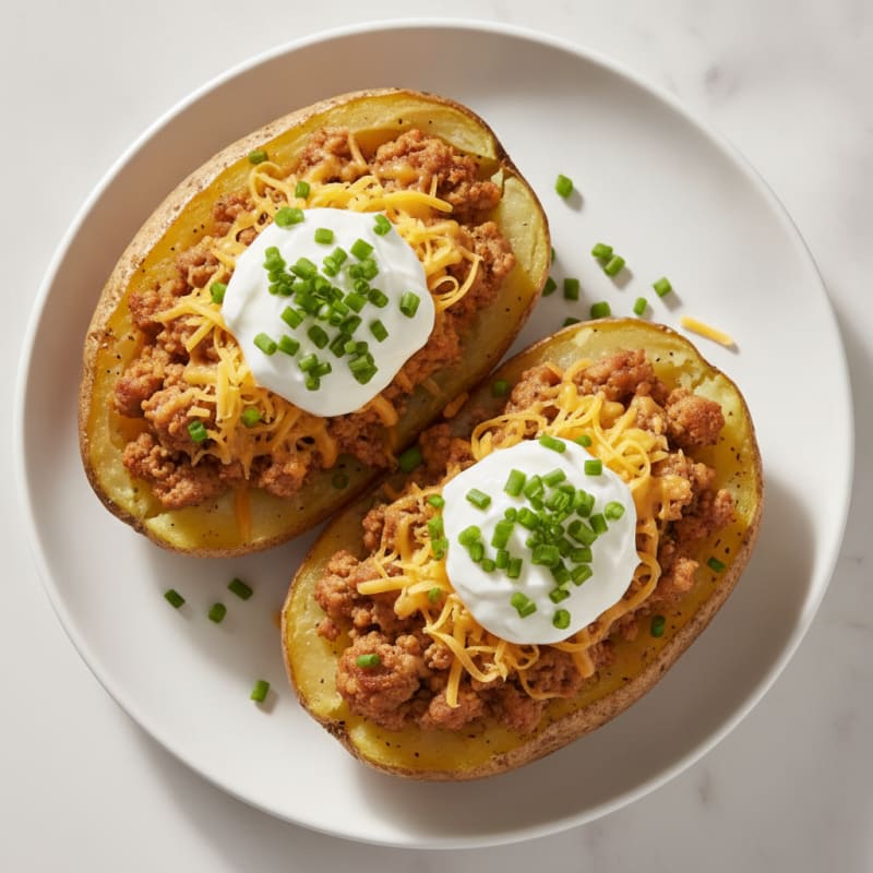 Loaded Baked Potatoes with Chives