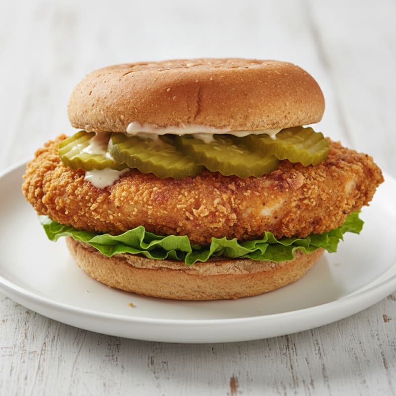 Buttermilk Fried Chicken Sandwich with Pickles
