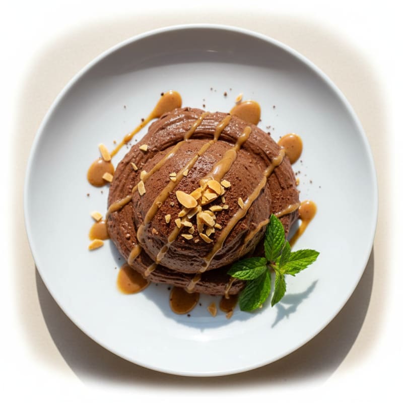 Creamy Vegan Protein Mousse with Almond Butter