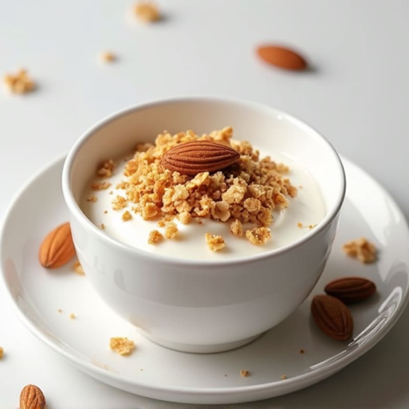 Greek Yogurt with Protein Granola and Almonds