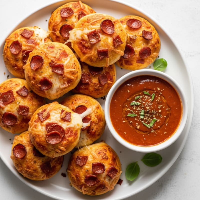 Crispy Mini Pepperoni Pizza Bites