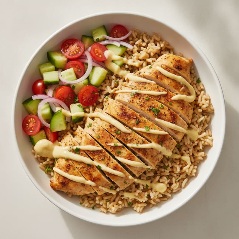 Chicken Shawarma Rice Bowl