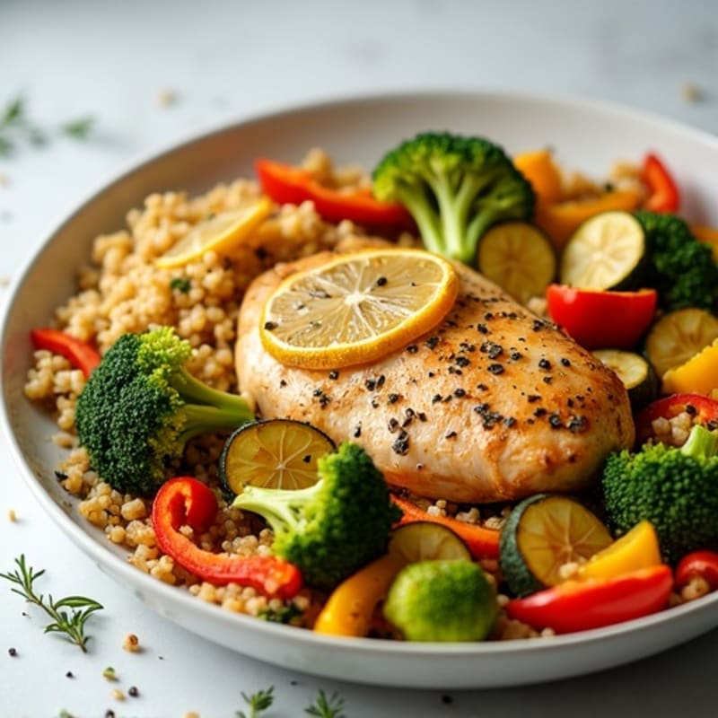 Sheet Pan Lemon Herb Chicken with Roasted Vegetables