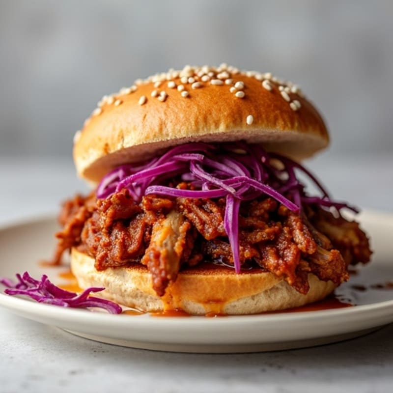 Lean BBQ Pulled Pork on Whole Grain