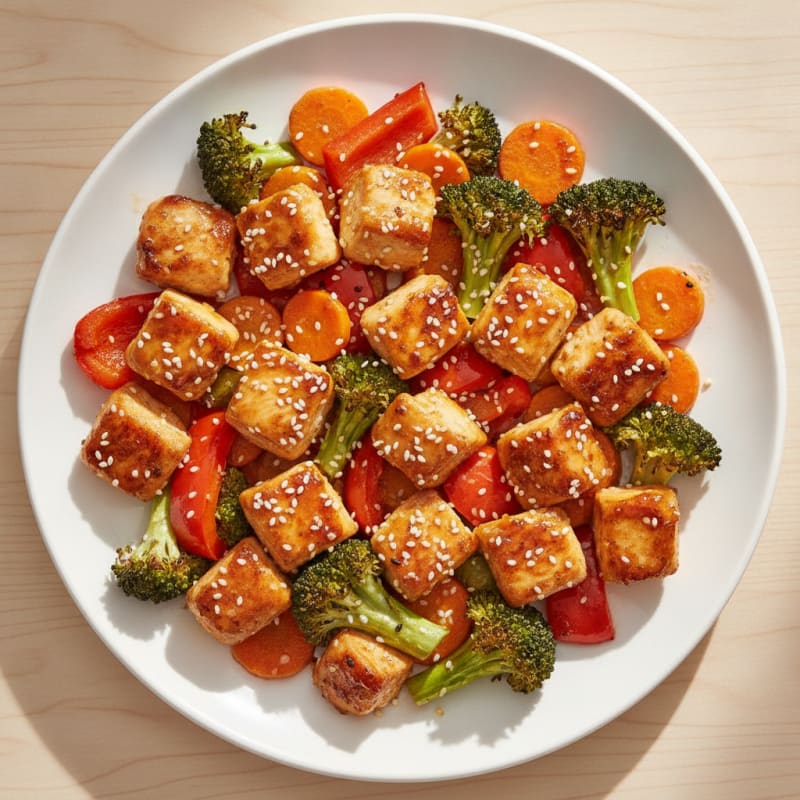 Teriyaki Chicken with Roasted Vegetables