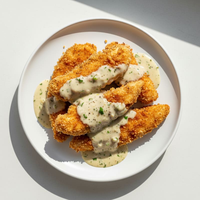 Buttermilk Fried Chicken with Creamy Gravy