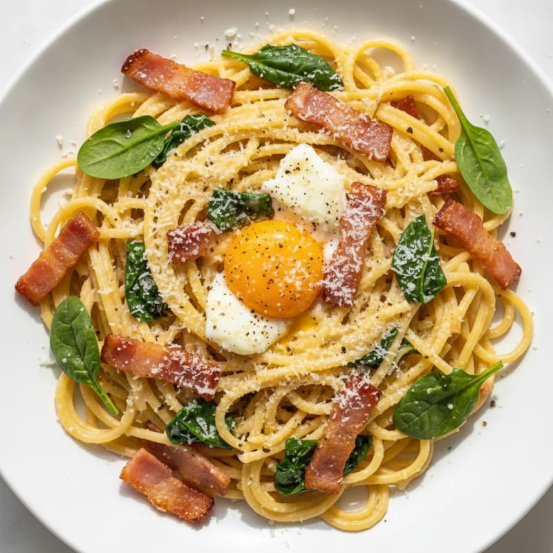 Classic Carbonara with Pancetta and Egg