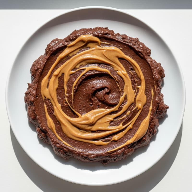 Silky Chocolate Protein Pudding with Peanut Butter Swirl