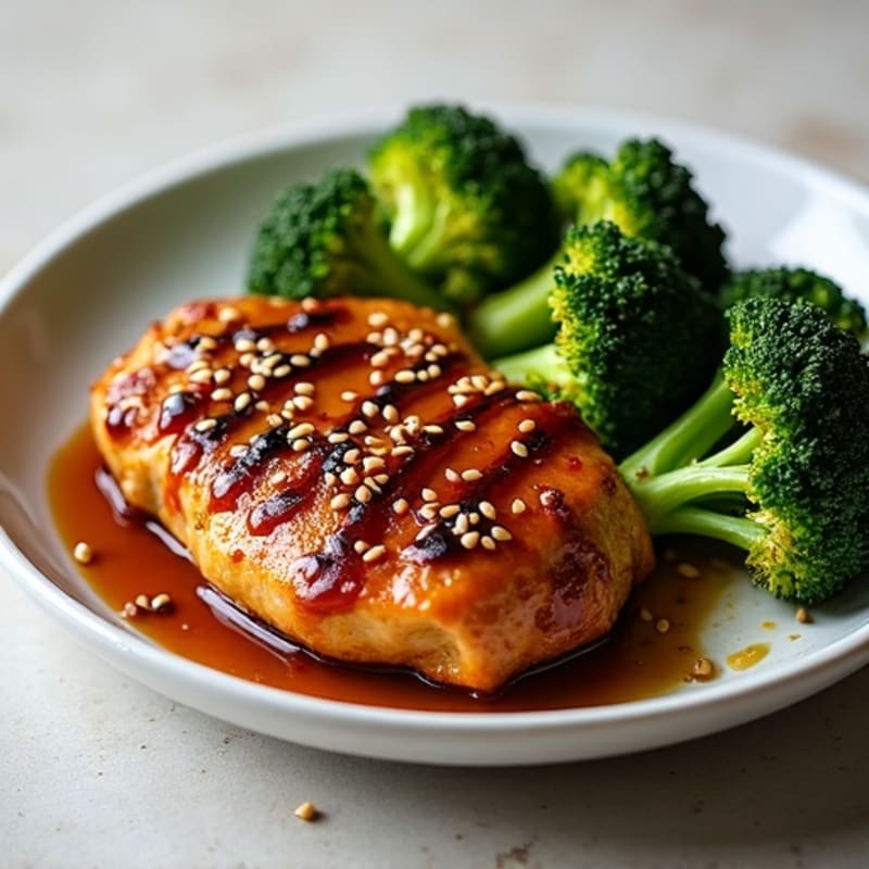 Sticky Teriyaki Chicken with Roasted Broccoli
