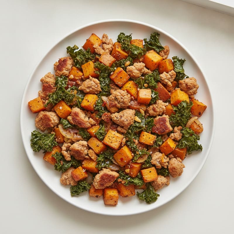 Sweet Potato and Kale Hash