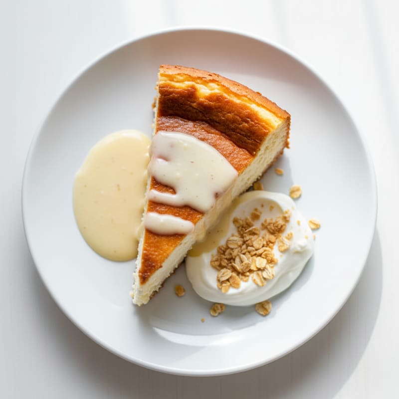 Vanilla Protein Cheesecake with Greek Yogurt