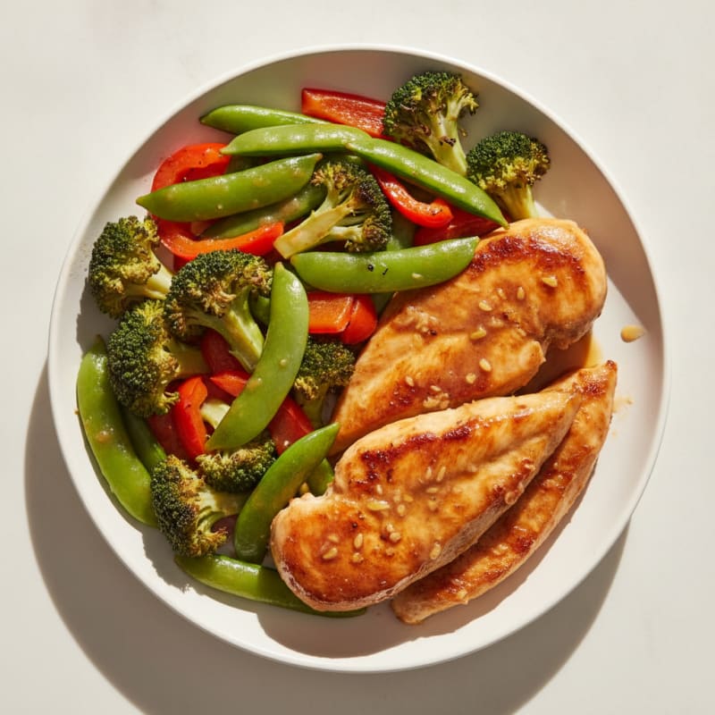 Clean Teriyaki Chicken with Roasted Vegetables