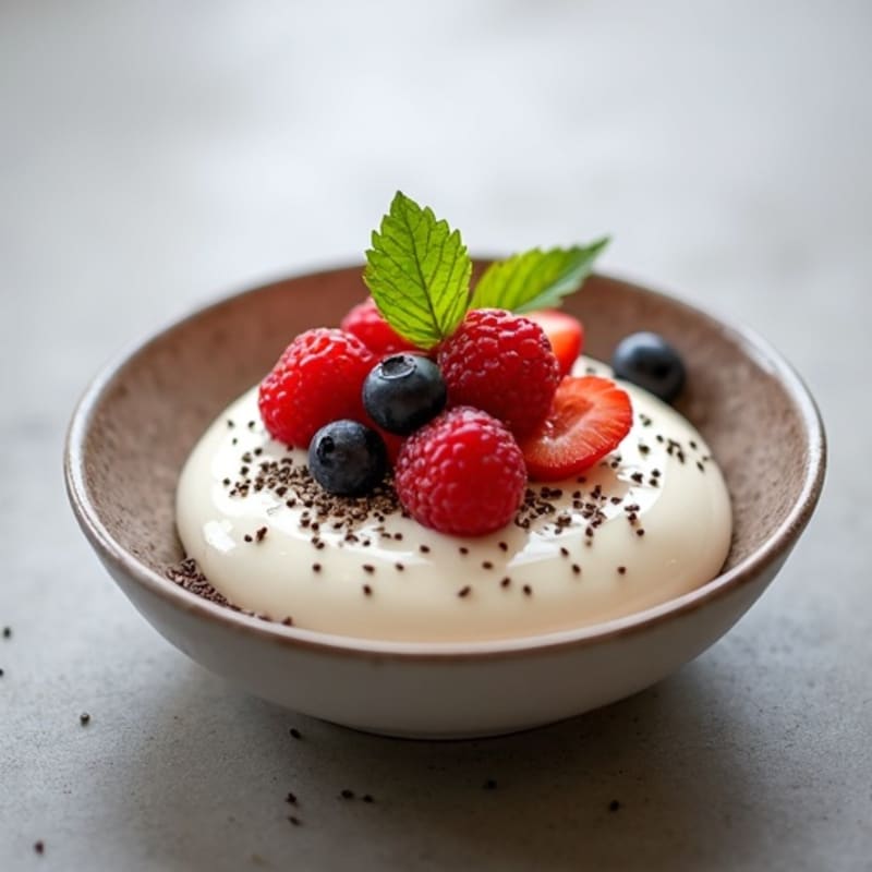 Protein-Rich Vanilla Bean Greek Yogurt Custard