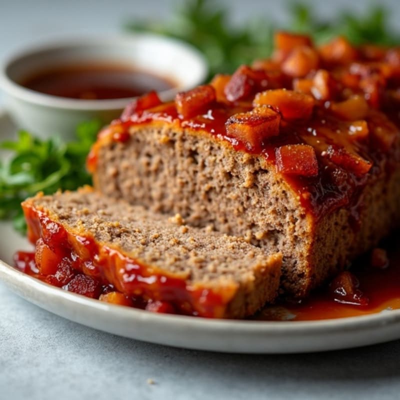 Smoky BBQ Meatloaf with Crispy Bacon