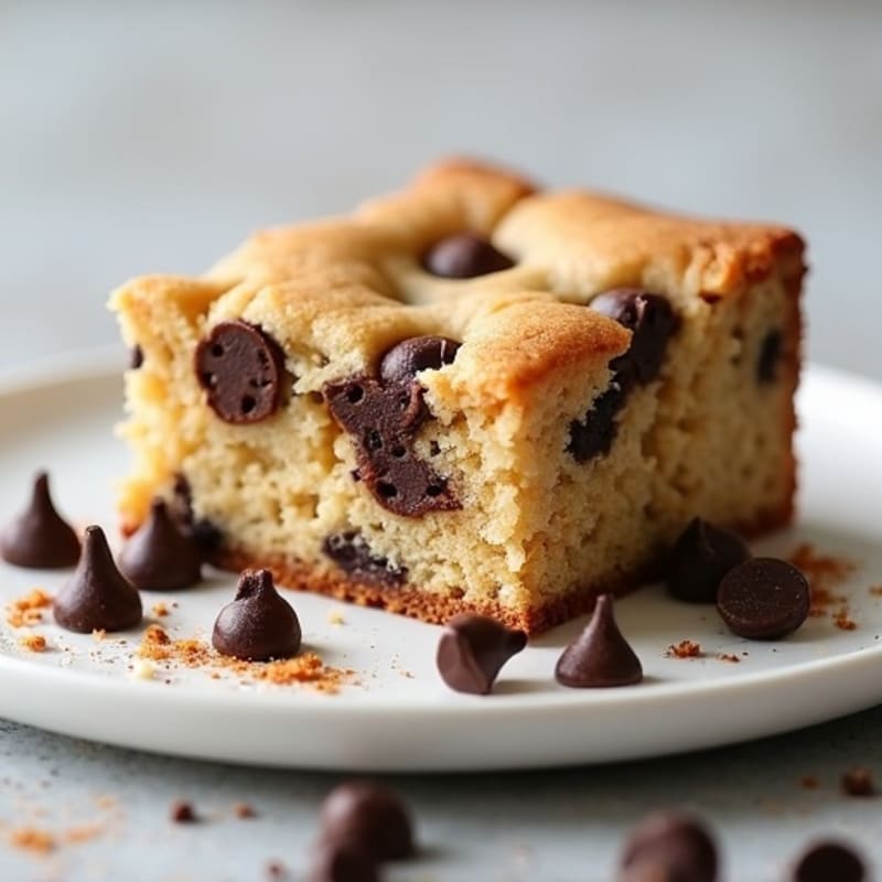 Protein-Packed Almond Flour Chocolate Chip Cookie Cake
