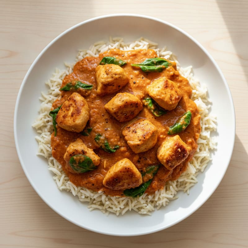 Spiced Butter Chicken with Basmati Rice
