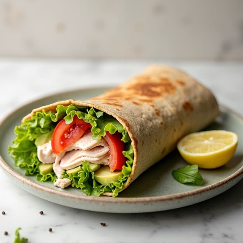 Creamy Turkey Avocado Wrap