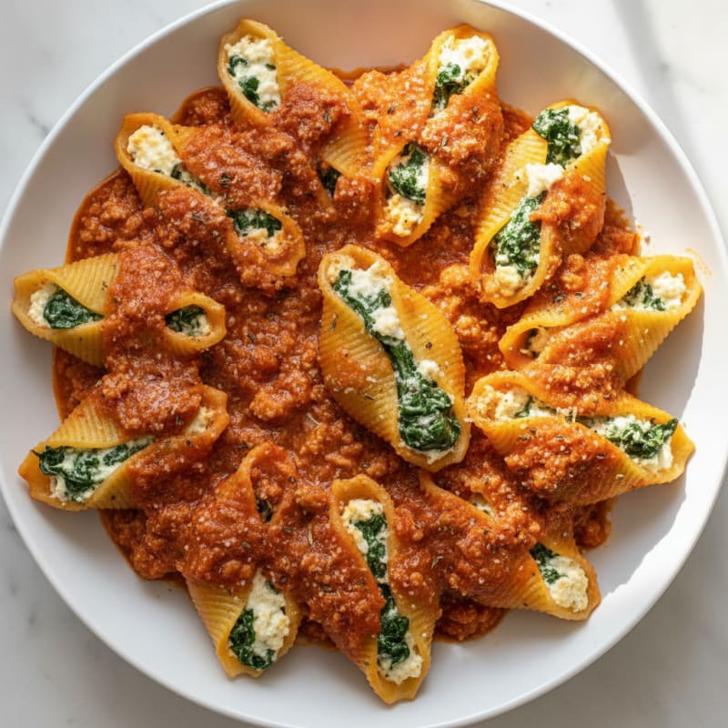 Spinach & Ricotta Stuffed Shells
